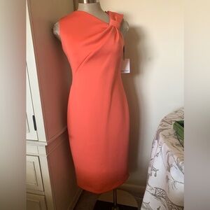 Calvin Klein sleeveless dress. Melon color